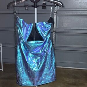 Fashion Nova Purple Combo Mini Dress